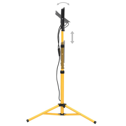 Vidaxl spotlight met statief led 2x100 w warmwit
