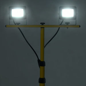 Vidaxl spotlight met statief led 2x10 w koudwit