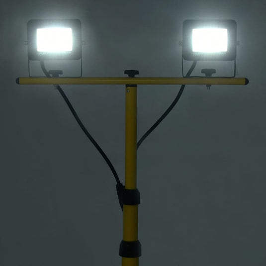 Vidaxl spotlight met statief led 2x10 w koudwit