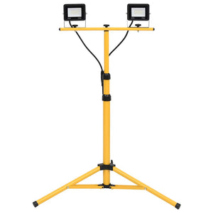 Vidaxl spotlight met statief led 2x20 w koudwit
