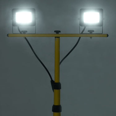 Vidaxl spotlight met statief led 2x20 w koudwit