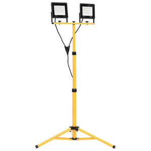 Vidaxl spotlight met statief led 2x50 w koudwit