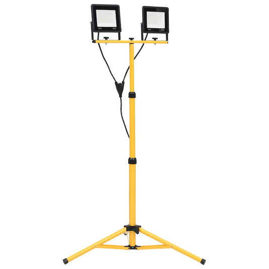 Vidaxl spotlight met statief led 2x50 w koudwit