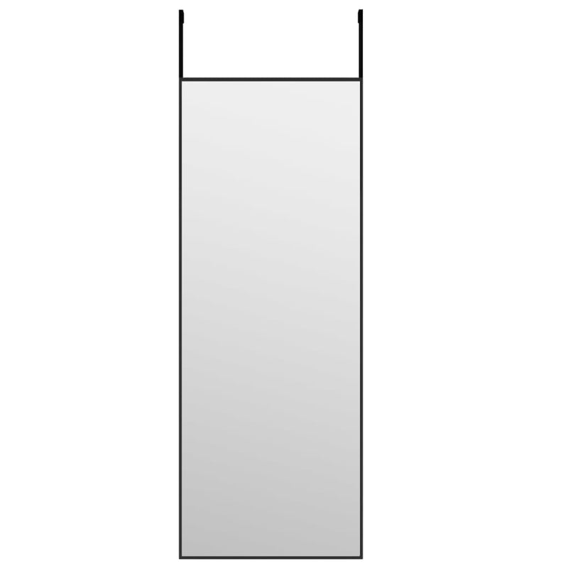 Load image into Gallery viewer, Vidaxl deurspiegel 30x80 cm glas en aluminium zwart
