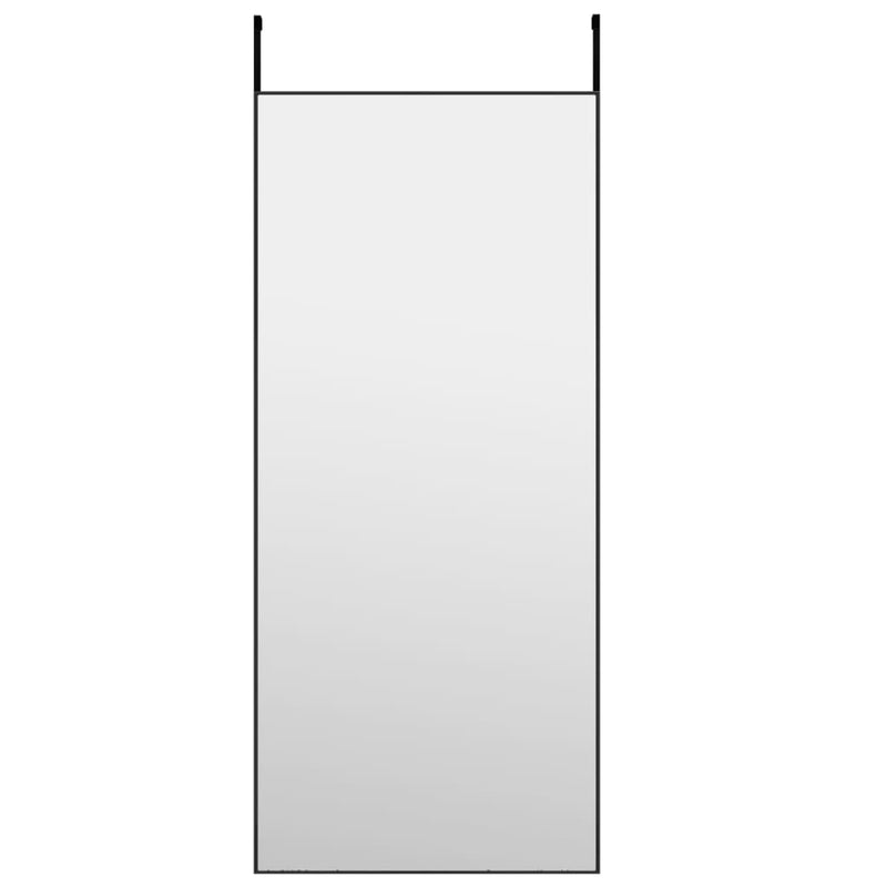 Load image into Gallery viewer, Vidaxl deurspiegel 40x100 cm glas en aluminium zwart
