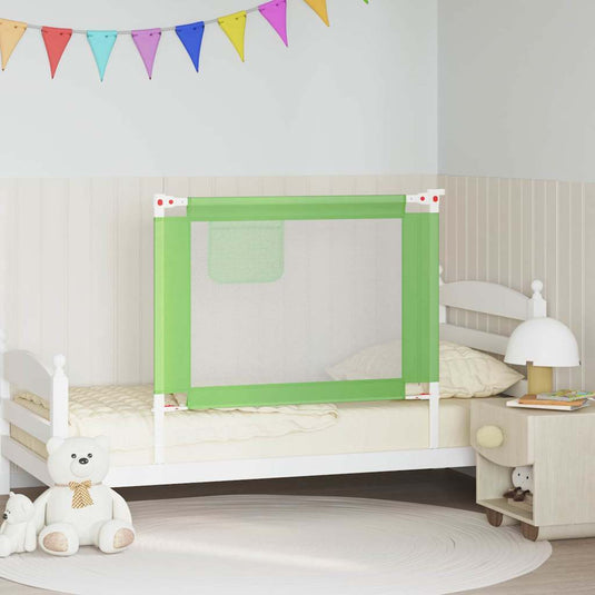 Vidaxl bedhekje peuter 100x25 cm stof groen