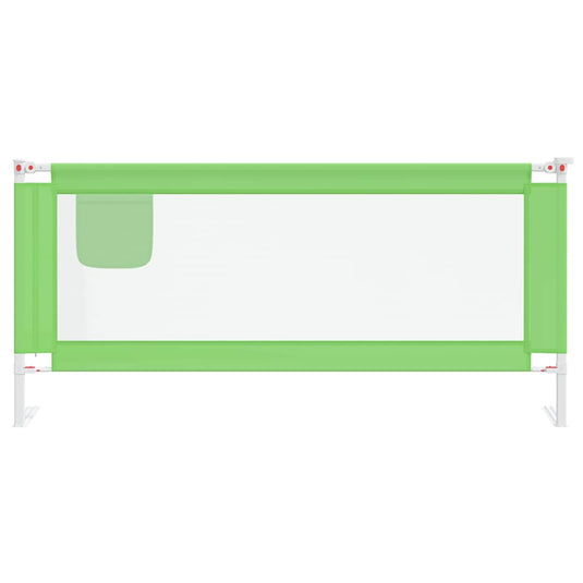 Vidaxl bedhekje peuter 200x25 cm stof groen