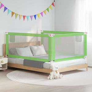 Vidaxl bedhekje peuter 200x25 cm stof groen