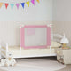 Vidaxl bedhekje peuter 90x25 cm stof roze