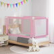 Vidaxl bedhekje peuter 150x25 cm stof roze