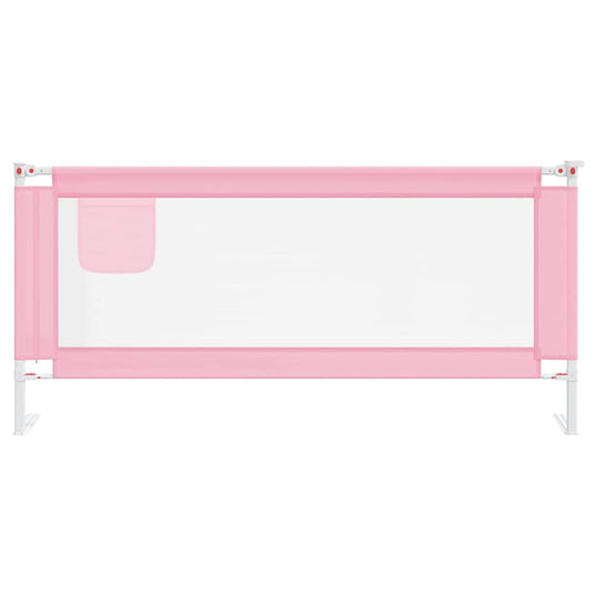 Vidaxl bedhekje peuter 200x25 cm stof roze