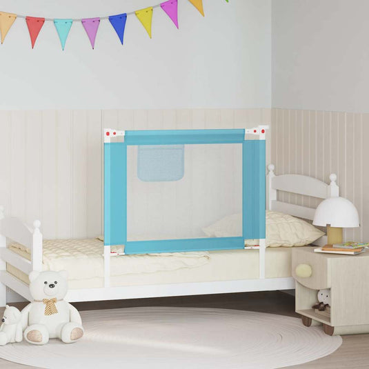 Vidaxl bedhekje peuter 90x25 cm stof blauw