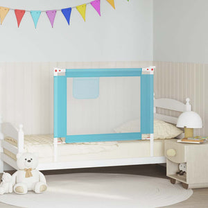 Vidaxl bedhekje peuter 100x25 cm stof blauw