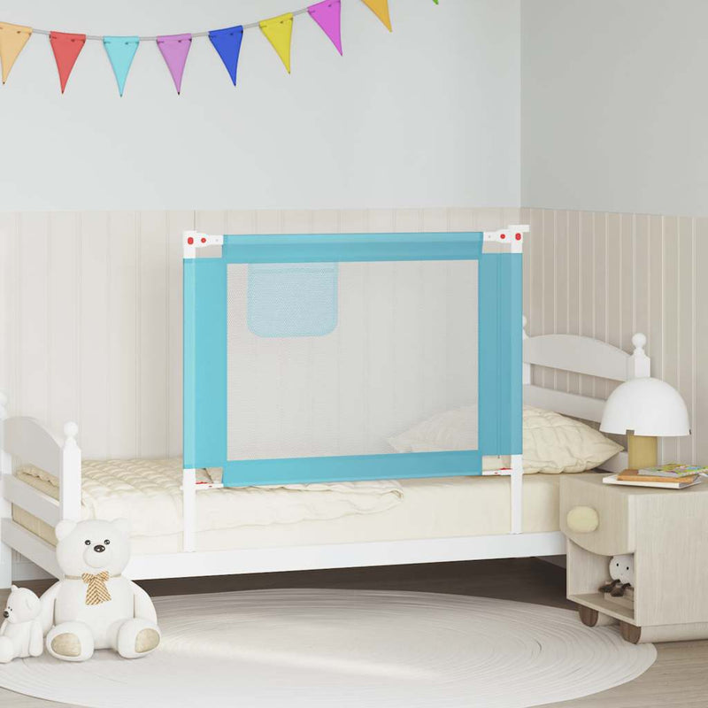 Load image into Gallery viewer, Vidaxl bedhekje peuter 100x25 cm stof blauw

