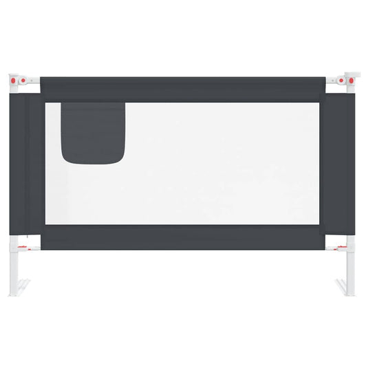 Vidaxl bedhekje peuter 120x25 cm stof donkergrijs