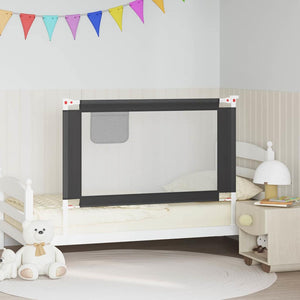 Vidaxl bedhekje peuter 120x25 cm stof donkergrijs