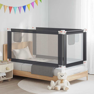 Vidaxl bedhekje peuter 160x25 cm stof donkergrijs