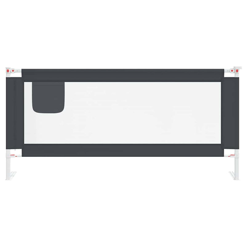 Afbeelding laden in galerijviewer, Vidaxl bedhekje peuter 200x25 cm stof donkergrijs
