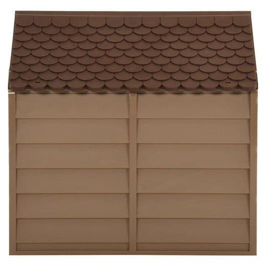 Vidaxl hondenhok 71x71,5x68 cm pp bruin