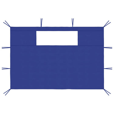 Vidaxl prieelzijwanden met ramen 2 st blauw