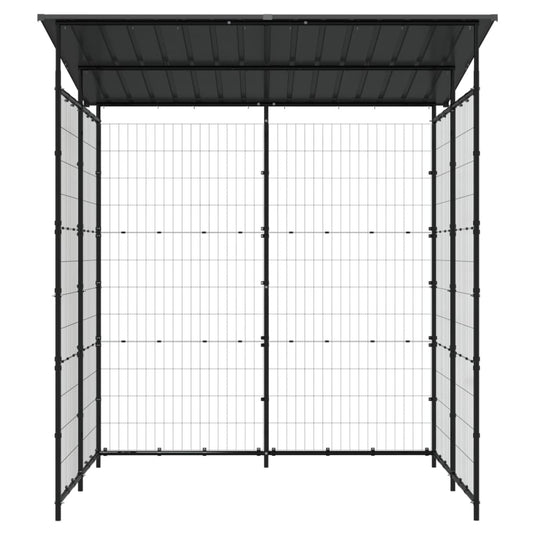 VidaXL Fietsenstalling 190x190x222 cm staal zwart