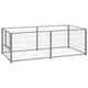Vidaxl hondenkennel 200x100x70 cm staal zilverkleurig