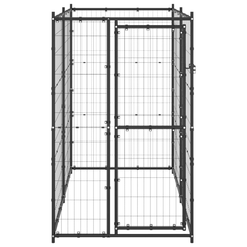 Load image into Gallery viewer, Vidaxl hondenkennel voor buiten 110x220x180 cm staal
