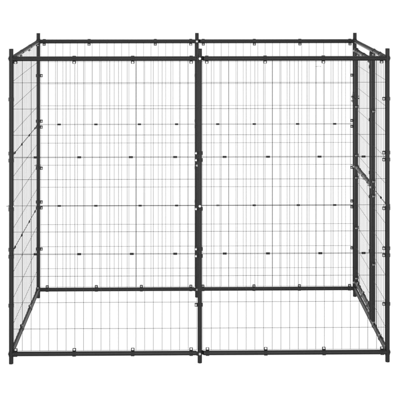 Load image into Gallery viewer, Vidaxl hondenkennel voor buiten 110x220x180 cm staal
