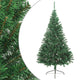 Vidaxl kunstkerstboom met standaard half 240 cm pvc groen