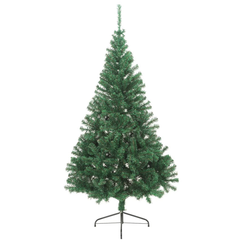 Load image into Gallery viewer, Vidaxl kunstkerstboom met standaard half 240 cm pvc groen
