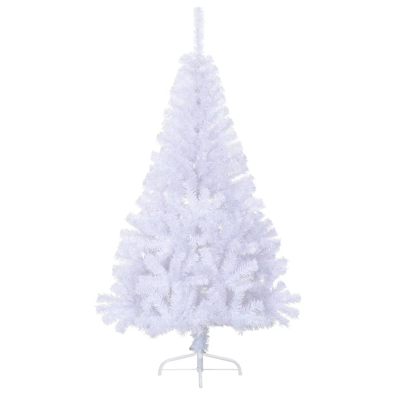 Load image into Gallery viewer, VidaXL Kunstkerstboom met standaard half 120 cm PVC wit
