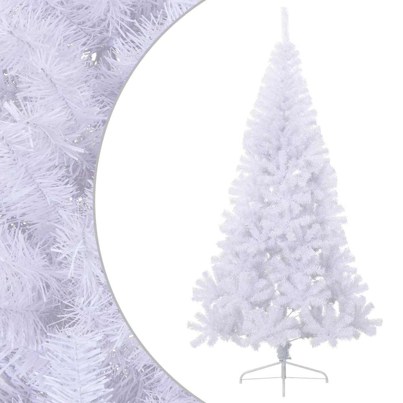 Load image into Gallery viewer, Vidaxl kunstkerstboom met standaard half 180 cm pvc wit
