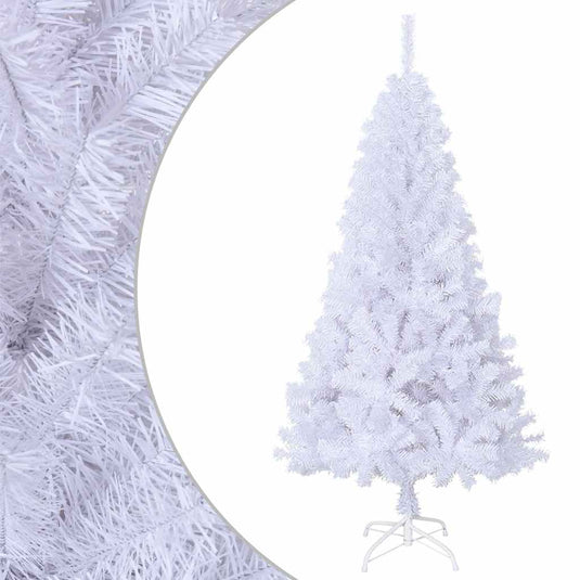 Vidaxl kunstkerstboom met dikke takken 120 cm pvc wit