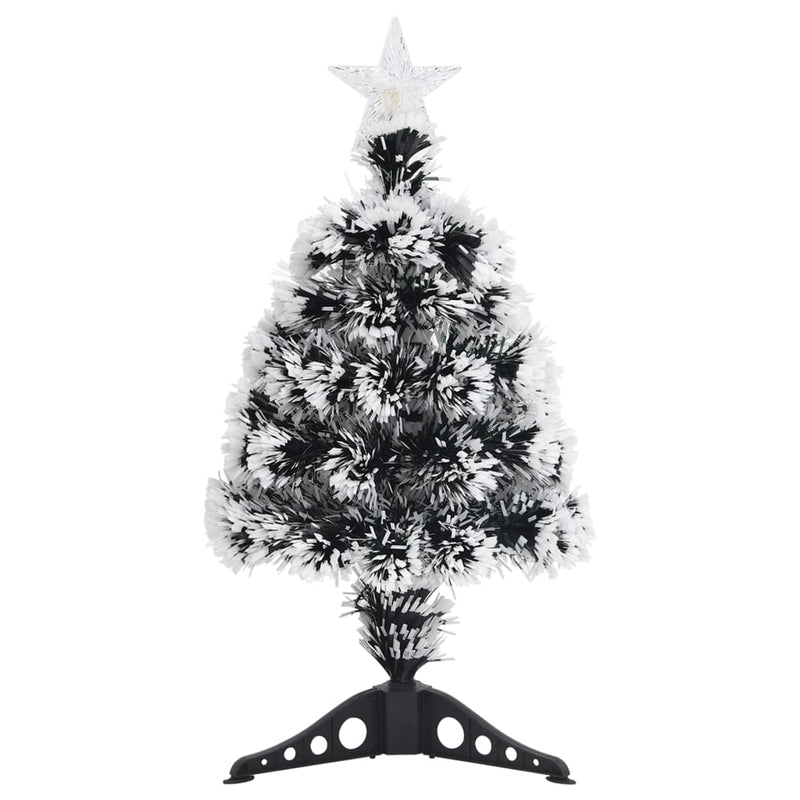 Load image into Gallery viewer, Vidaxl kerstboom met led 64 cm glasvezel groen en wit
