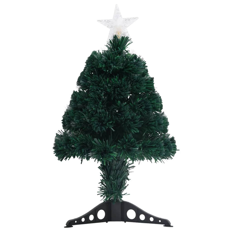 Load image into Gallery viewer, Vidaxl voorverlichte kerstboom met standaard en led 64 cm glasvezel
