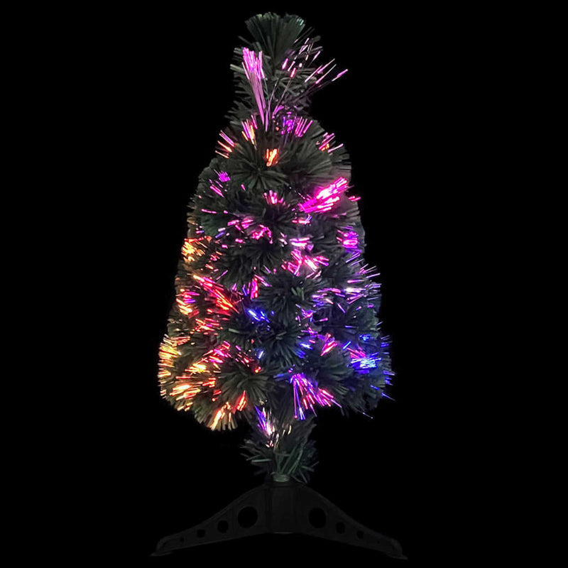 Load image into Gallery viewer, Vidaxl kunstkerstboom met standaard en led smal 64 cm glasvezel
