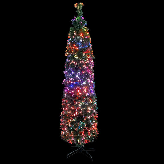 Vidaxl kunstkerstboom met standaard smal 180 cm glasvezel
