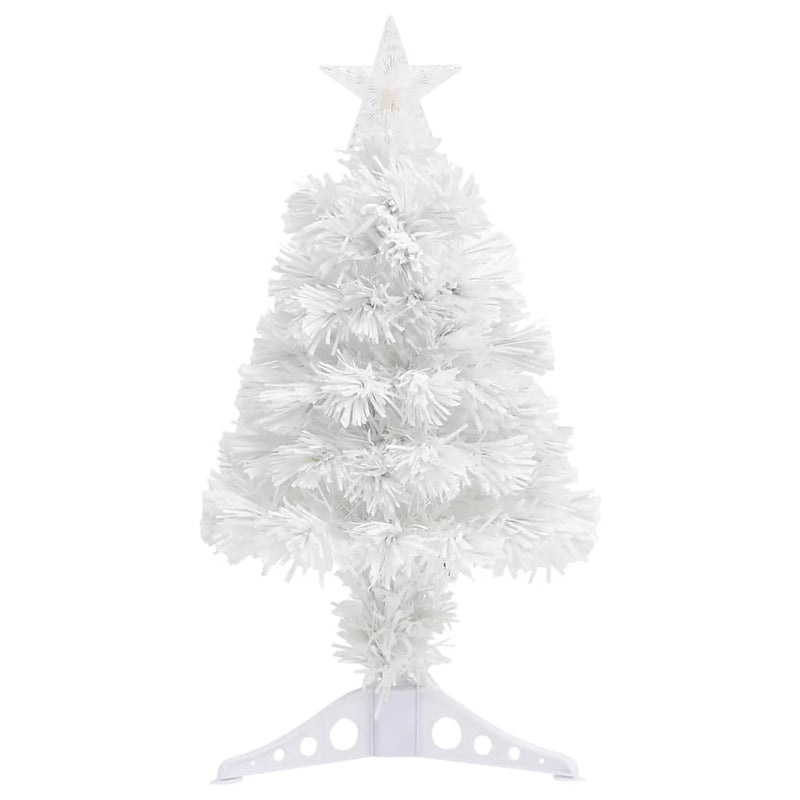 Load image into Gallery viewer, Vidaxl kunstkerstboom met verlichting 64 cm glasvezel wit
