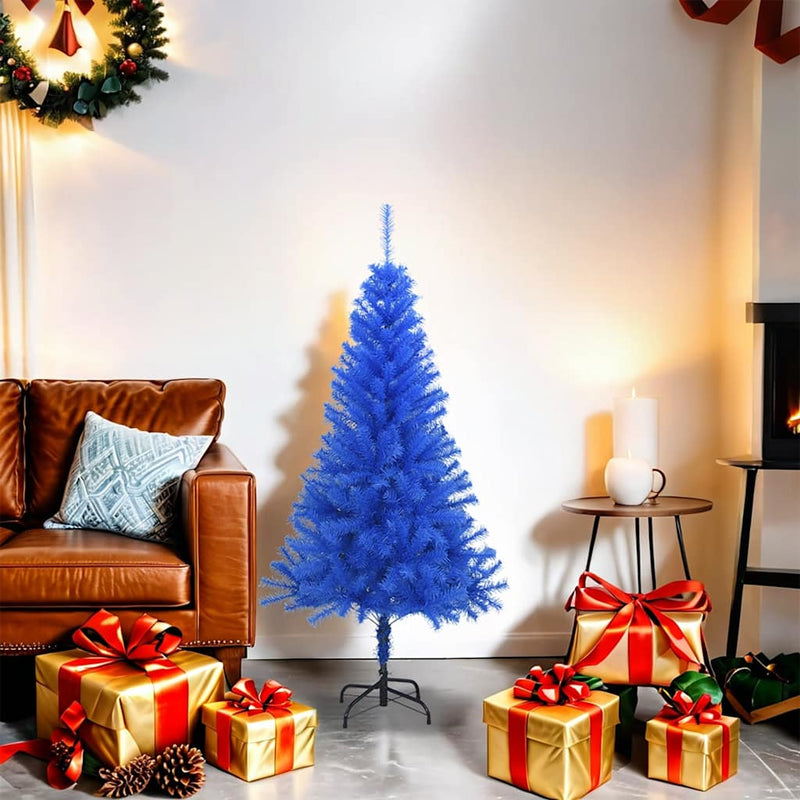Load image into Gallery viewer, Vidaxl kunstkerstboom met standaard 120 cm pvc blauw
