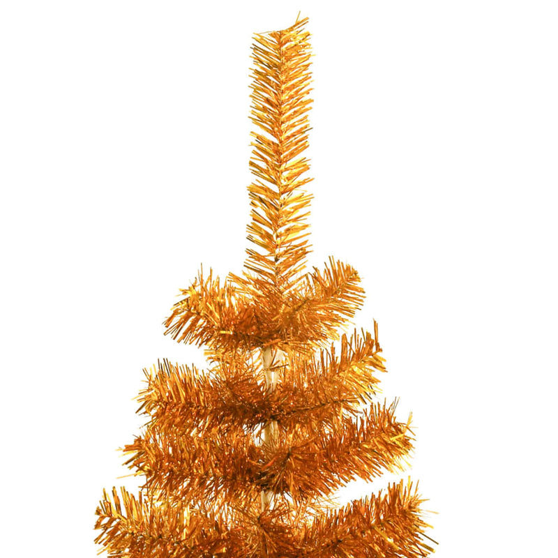 Load image into Gallery viewer, VidaXL Kunstkerstboom met standaard 120 cm PET goudkleurig
