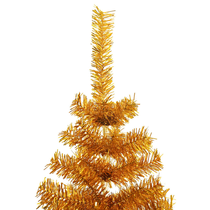 Load image into Gallery viewer, VidaXL Kunstkerstboom met standaard 240 cm PET goudkleurig
