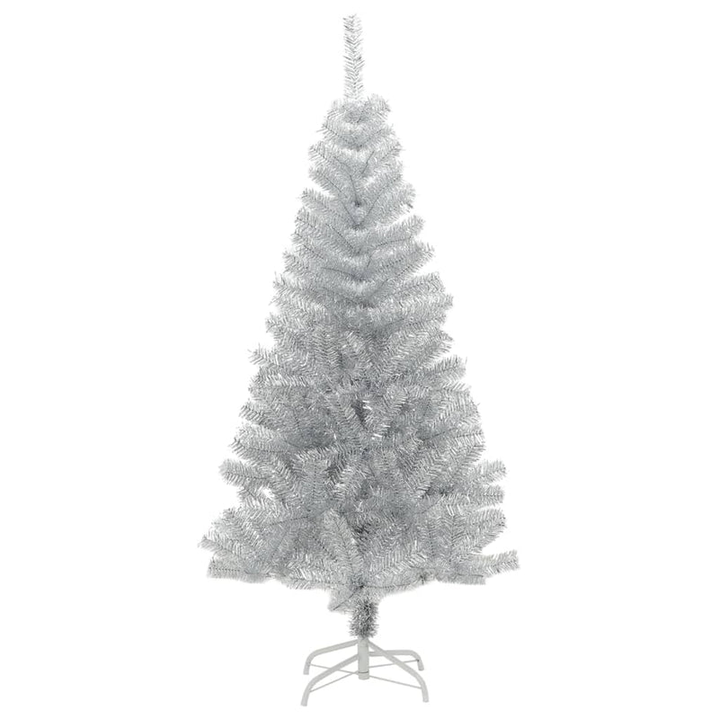 Load image into Gallery viewer, VidaXL Kunstkerstboom met standaard 120 cm PET zilverkleurig
