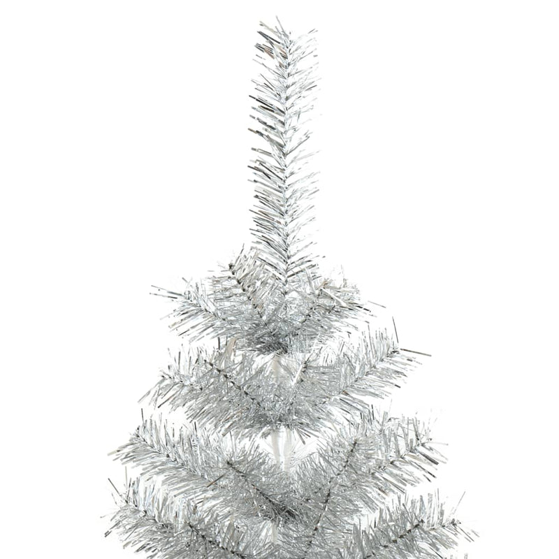 Load image into Gallery viewer, VidaXL Kunstkerstboom met standaard 240 cm PET zilverkleurig
