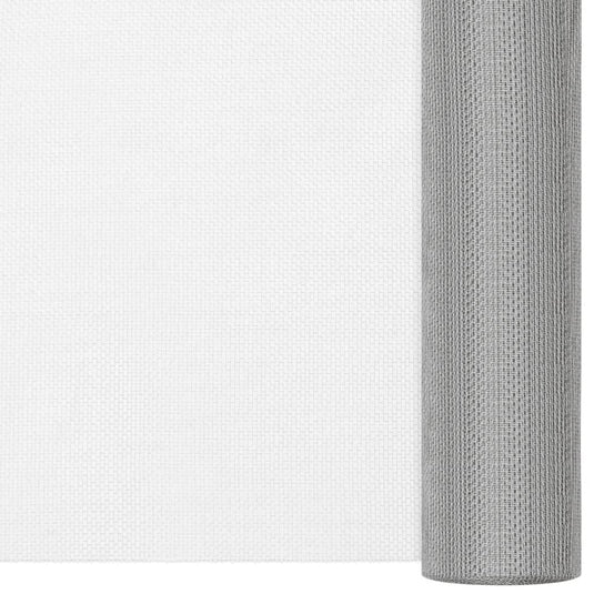 Vidaxl gaas 80x500 cm roestvrij staal zilverkleurig