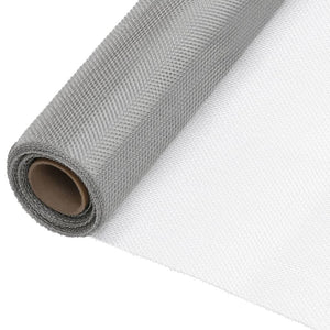 VidaXL Gaas 80x2000 cm roestvrij staal zilverkleurig