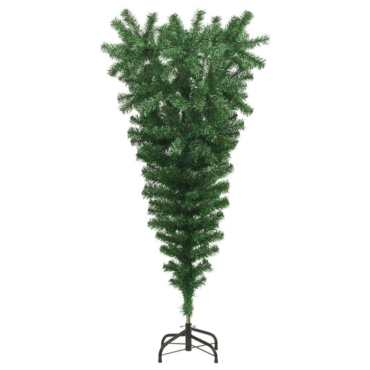 VidaXL Kunstkerstboom omgekeerd met standaard 150 cm groen