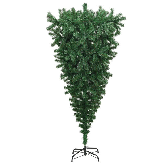 VidaXL Kunstkerstboom omgekeerd met standaard 210 cm groen