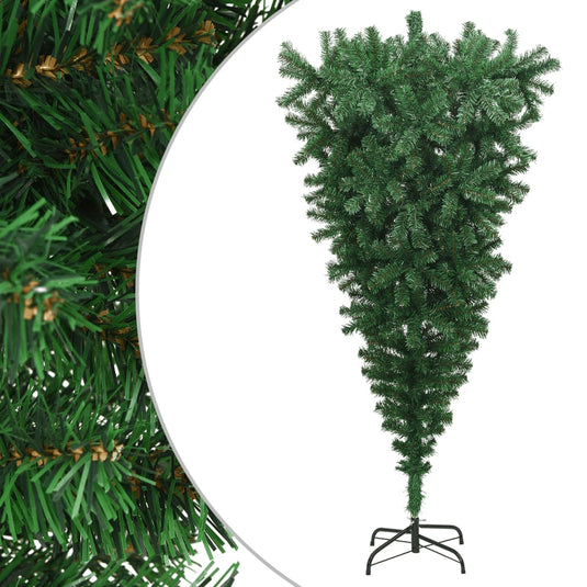 VidaXL Kunstkerstboom omgekeerd met standaard 240 cm groen