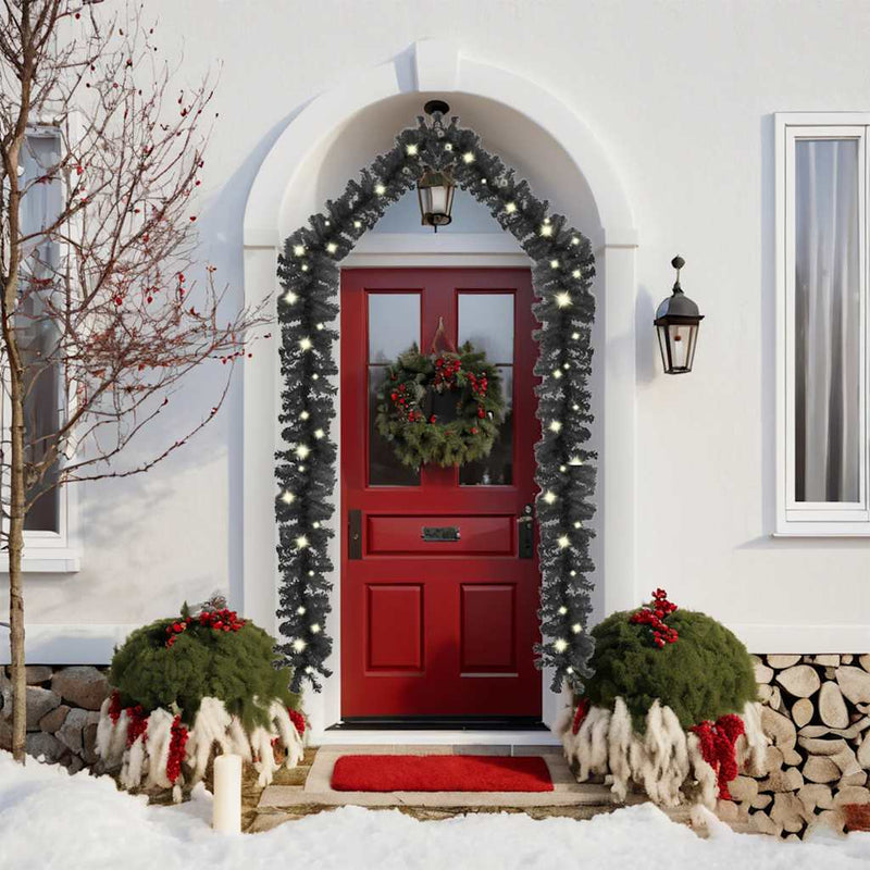 Load image into Gallery viewer, Vidaxl kerstslinger met led-lampjes 10 m zwart
