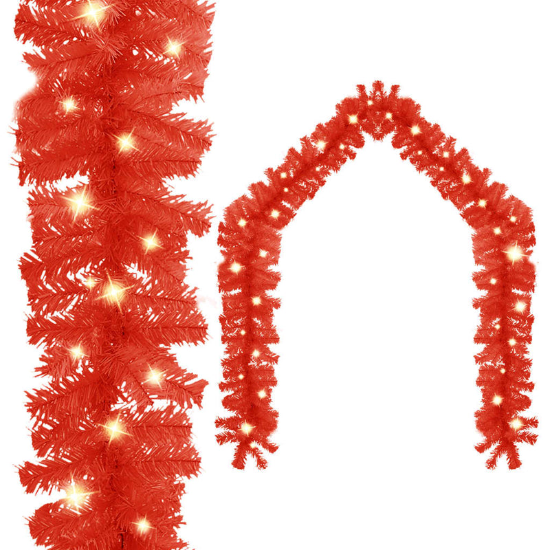 Load image into Gallery viewer, Vidaxl kerstslinger met led-lampjes 5 m rood
